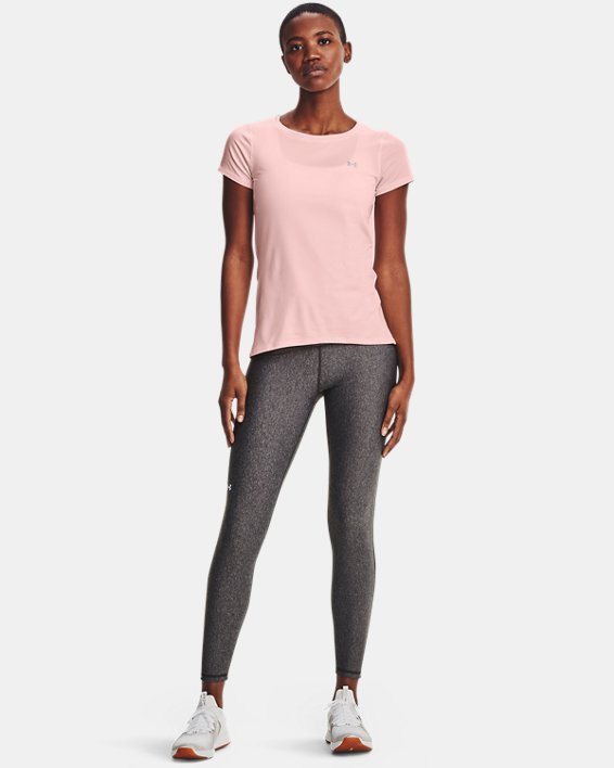 Damen HeatGear® No-Slip Waistband Full-Length-Leggings, Gray, pdpMainDesktop image number 2